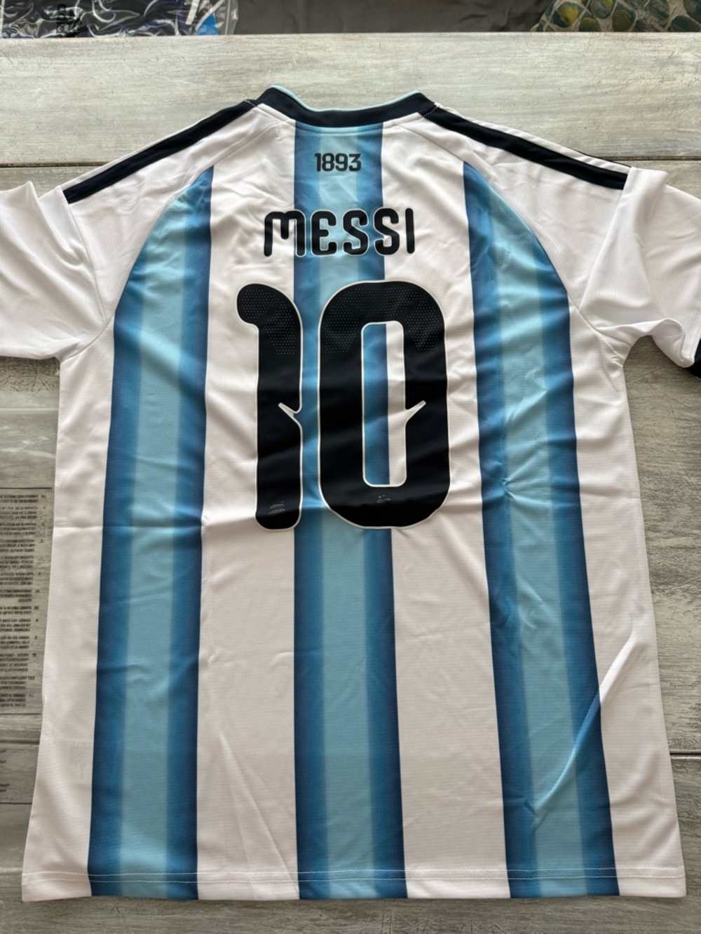 adidas Argentina Light Blue White #10 Messi World Cup Soccer Jersey